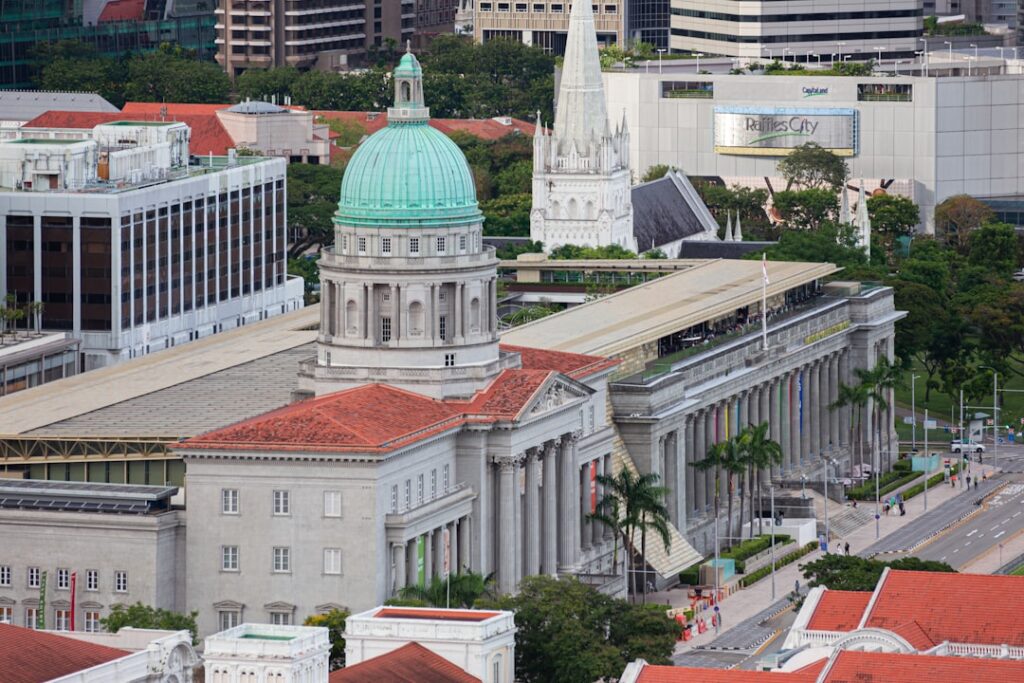 A domed courthouse building — illustrating the City Harvest Church criminal breach of trust case study