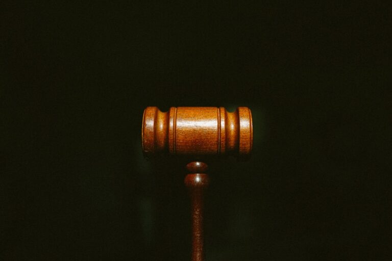 A polished wooden gavel — illustrating a Singapore voyeurism sentencing case study