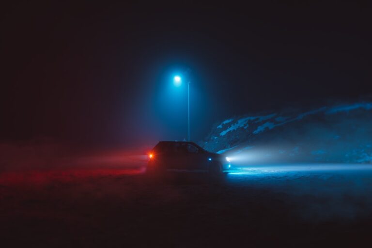 Car on a road at night — illustrating a Singapore repeat drink-driving case study