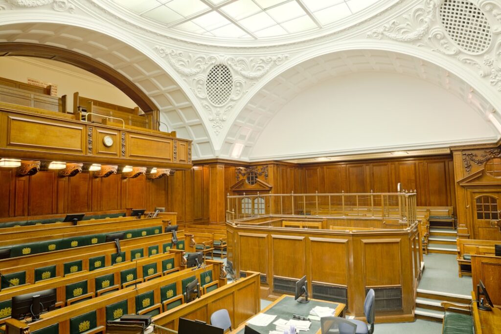 An empty courtroom — illustrating a Singapore sexual-grooming sentencing case study