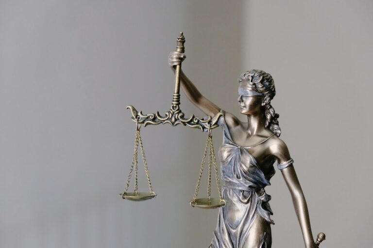 A statue of Lady Justice with scales — illustrating a Singapore sentencing-framework case study